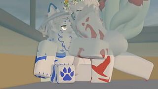 Фурри из роблокса дает задницу - порно видео