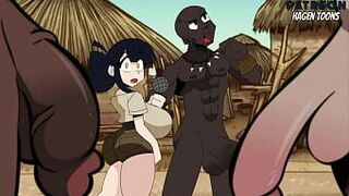 Одри и племя больших членов - порно видео