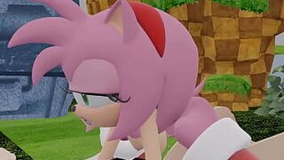 Эми Роуз принимает человеческий член от Рики - порно видео