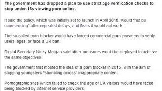 Спорный план Великобритании по борьбе с порноблокировкой был отменен - порно видео