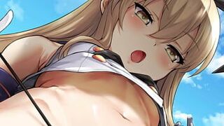 Шимаказе хочет сделать тебя своим секс-рабыней (хентай канколле женское доминирование, инструкция по дрочке, ТОС, ступни, анал...) - порно видео