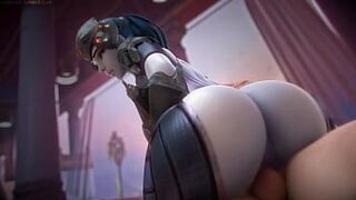 Роковая вдова скачет на члене - порно видео